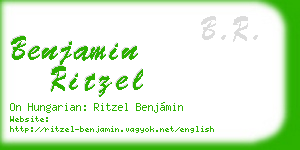 benjamin ritzel business card